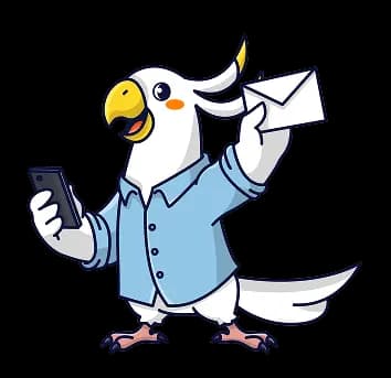 Свяжитесь с нами Попугай с письмом